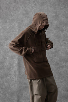 画像をギャラリービューアに読み込む, Ten c MULTI POCKET ZIP HOODIE / GARMENT DYED (BROWN)