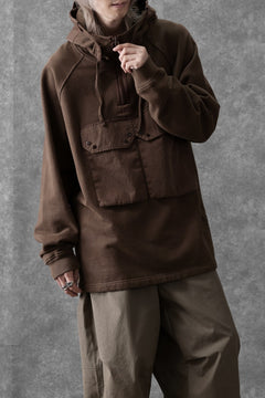 画像をギャラリービューアに読み込む, Ten c MULTI POCKET ZIP HOODIE / GARMENT DYED (BROWN)