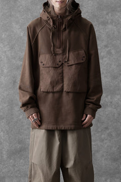 画像をギャラリービューアに読み込む, Ten c MULTI POCKET ZIP HOODIE / GARMENT DYED (BROWN)
