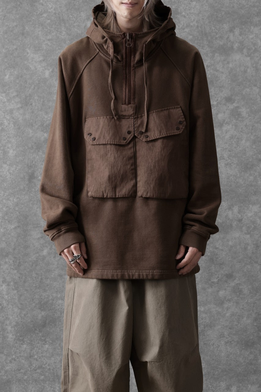 画像をギャラリービューアに読み込む, Ten c MULTI POCKET ZIP HOODIE / GARMENT DYED (BROWN)
