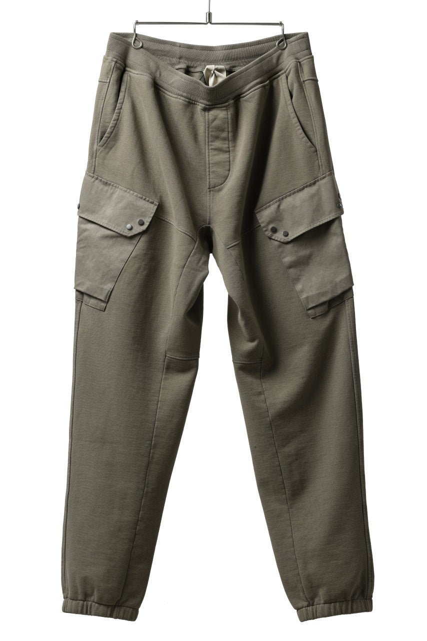 Load image into Gallery viewer, Ten c MULTI POCKET SNAP SWEAT PANTS / GARMENT DYED (ASH GRAY)