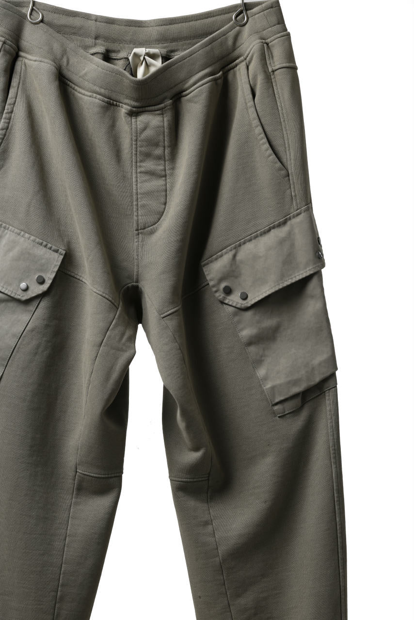 Load image into Gallery viewer, Ten c MULTI POCKET SNAP SWEAT PANTS / GARMENT DYED (ASH GRAY)