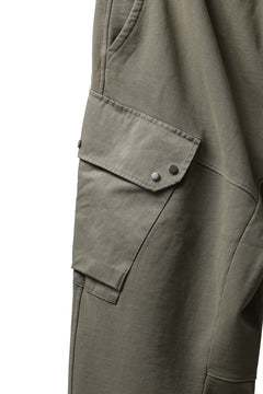 Load image into Gallery viewer, Ten c MULTI POCKET SNAP SWEAT PANTS / GARMENT DYED (ASH GRAY)