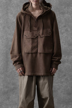 画像をギャラリービューアに読み込む, Ten c MULTI POCKET ZIP HOODIE / GARMENT DYED (BROWN)