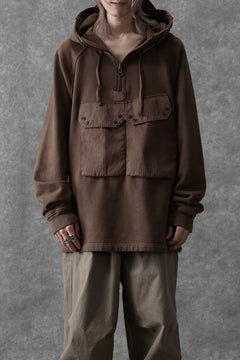 画像をギャラリービューアに読み込む, Ten c MULTI POCKET ZIP HOODIE / GARMENT DYED (BROWN)