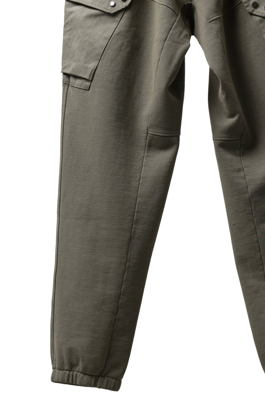 Load image into Gallery viewer, Ten c MULTI POCKET SNAP SWEAT PANTS / GARMENT DYED (ASH GRAY)