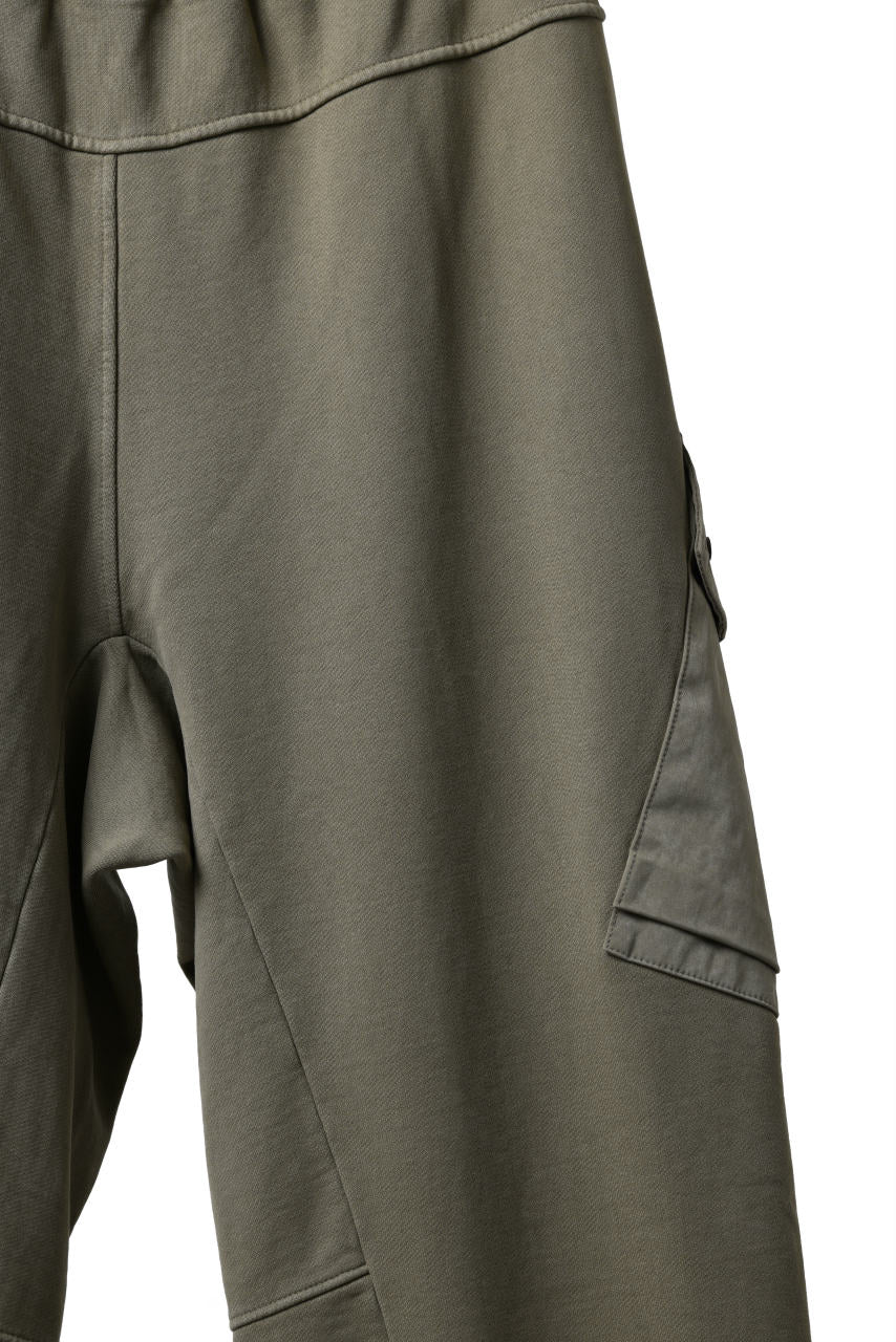 Load image into Gallery viewer, Ten c MULTI POCKET SNAP SWEAT PANTS / GARMENT DYED (ASH GRAY)