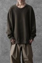 画像をギャラリービューアに読み込む, Ten c COTTON JERSEY SWEAT SHIRT / GARMENT DYED (DARK OLIVE)