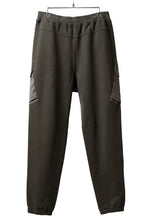 Load image into Gallery viewer, Ten c MULTI POCKET SNAP SWEAT PANTS / GARMENT DYED (DARK OLIVE)