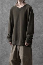 画像をギャラリービューアに読み込む, Ten c COTTON JERSEY SWEAT SHIRT / GARMENT DYED (DARK OLIVE)