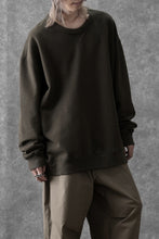 画像をギャラリービューアに読み込む, Ten c COTTON JERSEY SWEAT SHIRT / GARMENT DYED (DARK OLIVE)