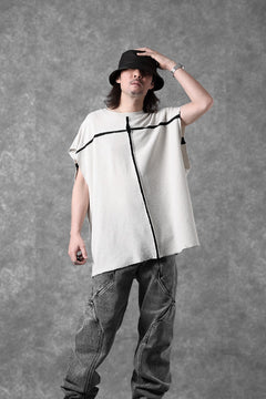 画像をギャラリービューアに読み込む, thom/krom SLEEVELESS T SHIRT / FLAME DOUBLE-FACE JERSEY (DUNE)