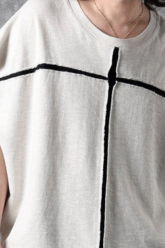 画像をギャラリービューアに読み込む, thom/krom SLEEVELESS T SHIRT / FLAME DOUBLE-FACE JERSEY (DUNE)