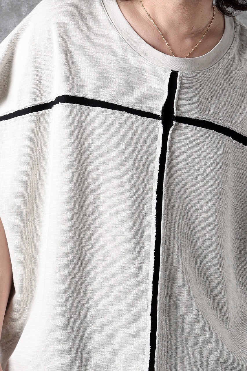 画像をギャラリービューアに読み込む, thom/krom SLEEVELESS T SHIRT / FLAME DOUBLE-FACE JERSEY (DUNE)