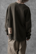 画像をギャラリービューアに読み込む, Ten c COTTON JERSEY SWEAT SHIRT / GARMENT DYED (DARK OLIVE)