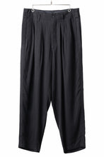 画像をギャラリービューアに読み込む, Y's for men SIDE TAPE SUIT PANTS / RAYON HEATHER STRIPE #A (BLACK)