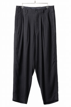 画像をギャラリービューアに読み込む, Y's for men SIDE TAPE SUIT PANTS / RAYON HEATHER STRIPE #A (BLACK)