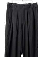 画像をギャラリービューアに読み込む, Y's for men SIDE TAPE SUIT PANTS / RAYON HEATHER STRIPE #A (BLACK)