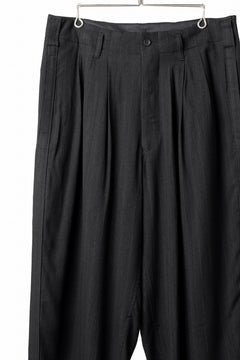 画像をギャラリービューアに読み込む, Y's for men SIDE TAPE SUIT PANTS / RAYON HEATHER STRIPE #A (BLACK)