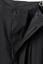 画像をギャラリービューアに読み込む, Y's for men SIDE TAPE SUIT PANTS / RAYON HEATHER STRIPE #A (BLACK)