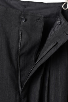 画像をギャラリービューアに読み込む, Y's for men SIDE TAPE SUIT PANTS / RAYON HEATHER STRIPE #A (BLACK)