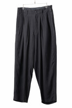 画像をギャラリービューアに読み込む, Y's for men SIDE TAPE SUIT PANTS / RAYON HEATHER STRIPE #A (BLACK)