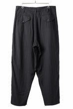 画像をギャラリービューアに読み込む, Y's for men SIDE TAPE SUIT PANTS / RAYON HEATHER STRIPE #A (BLACK)