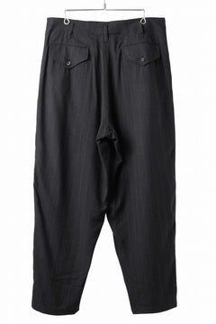 画像をギャラリービューアに読み込む, Y's for men SIDE TAPE SUIT PANTS / RAYON HEATHER STRIPE #A (BLACK)