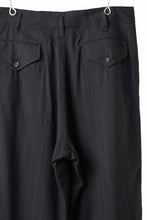 画像をギャラリービューアに読み込む, Y's for men SIDE TAPE SUIT PANTS / RAYON HEATHER STRIPE #A (BLACK)