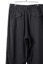 画像をギャラリービューアに読み込む, Y's for men SIDE TAPE SUIT PANTS / RAYON HEATHER STRIPE #A (BLACK)