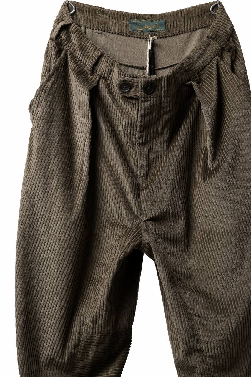 画像をギャラリービューアに読み込む, Aleksandr Manamis Corduroy Panel Pant (BROWN)