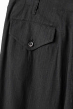 画像をギャラリービューアに読み込む, Y's for men SIDE TAPE SUIT PANTS / RAYON HEATHER STRIPE #A (BLACK)