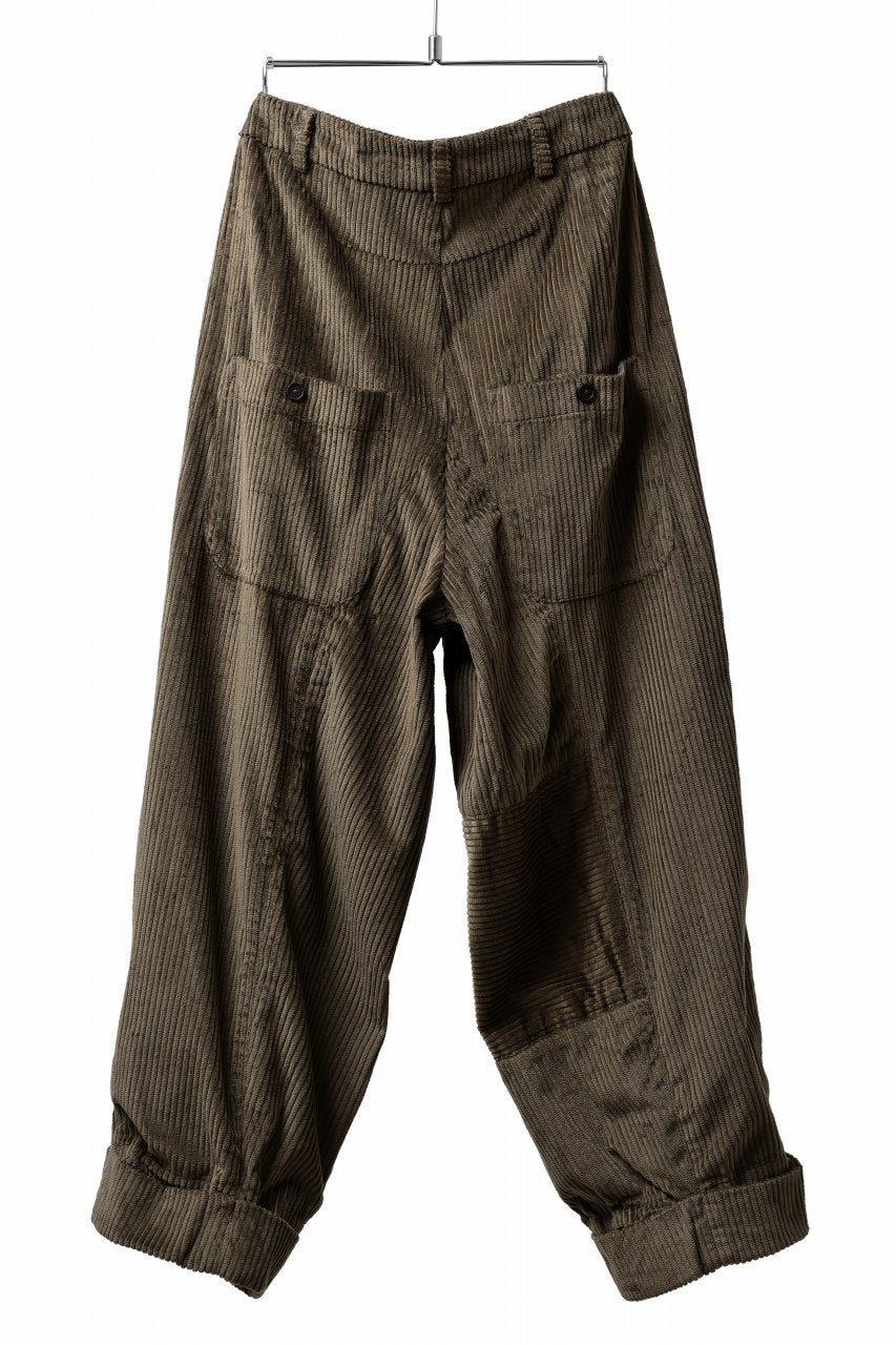 画像をギャラリービューアに読み込む, Aleksandr Manamis Corduroy Panel Pant (BROWN)