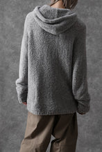 画像をギャラリービューアに読み込む, Ten c BOUCLE WOOL KNIT HOODIE (GRAY)