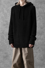 画像をギャラリービューアに読み込む, Ten c BOUCLE WOOL KNIT HOODIE (BLACK)