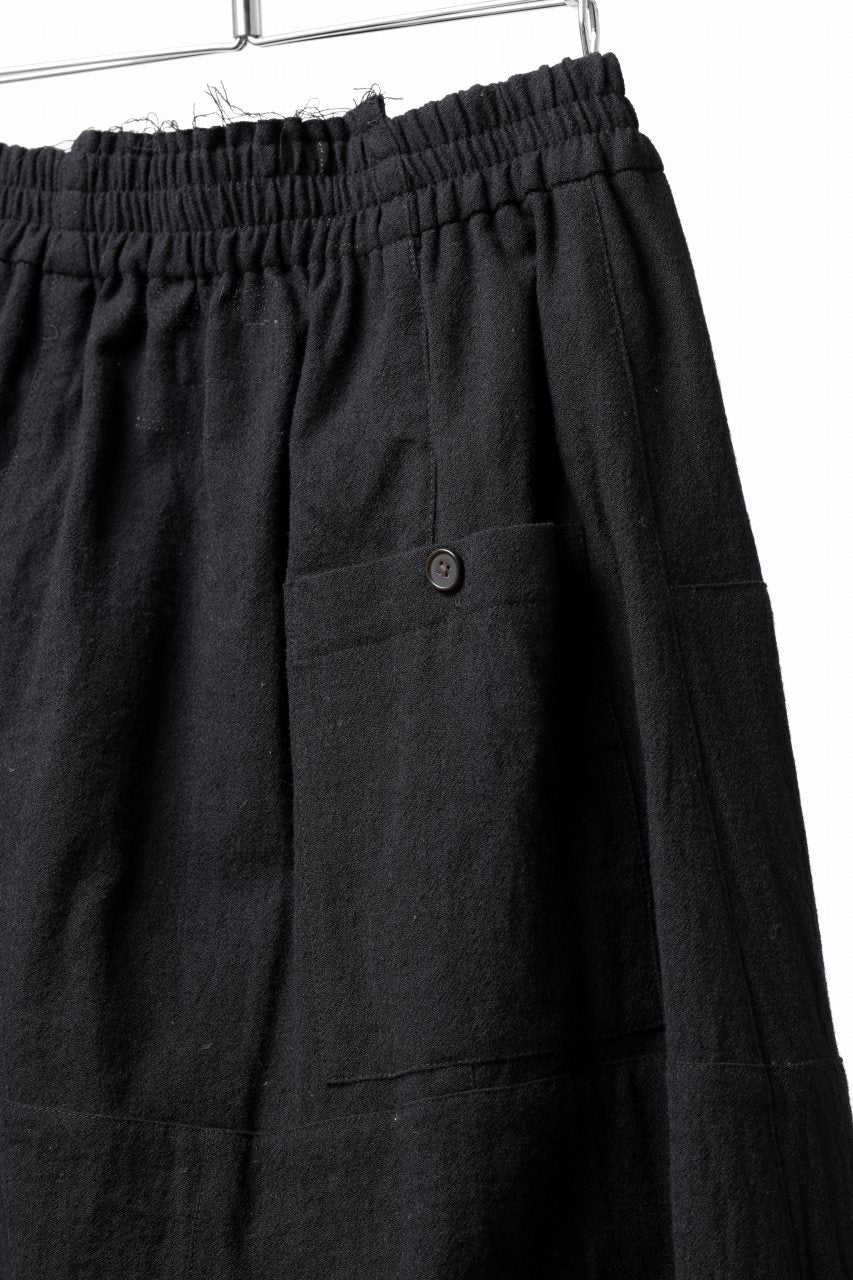 画像をギャラリービューアに読み込む, Aleksandr Manamis excluive A Shape Ruffle Edge Pant (BLACK)