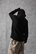 画像をギャラリービューアに読み込む, Ten c BOUCLE WOOL KNIT HOODIE (BLACK)