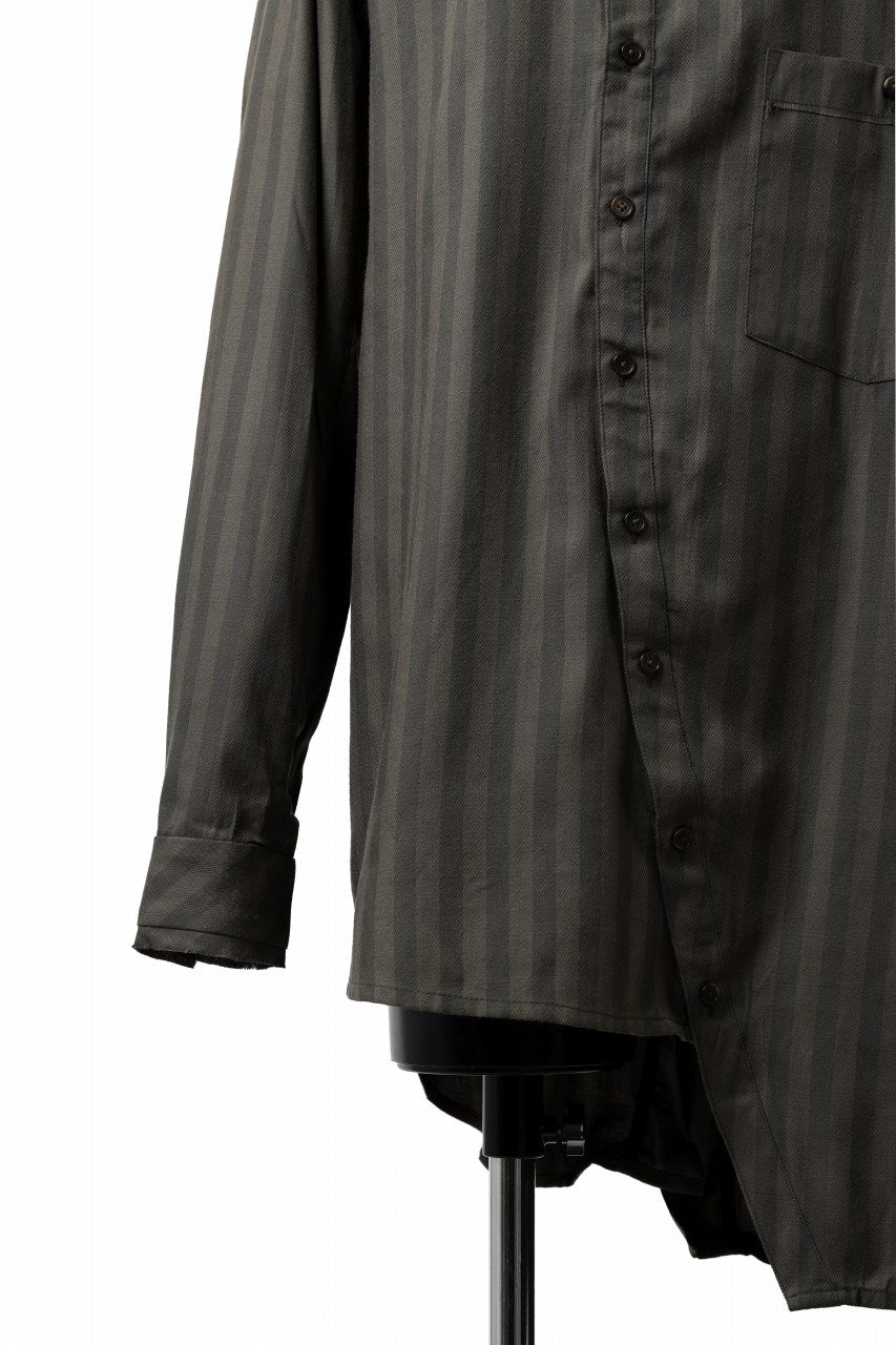 画像をギャラリービューアに読み込む, Aleksandr Manamis Asymmetric Striped Shirt (STRIPES)