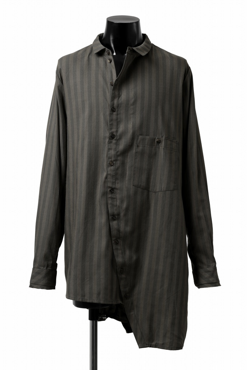 画像をギャラリービューアに読み込む, Aleksandr Manamis Asymmetric Striped Shirt (STRIPES)