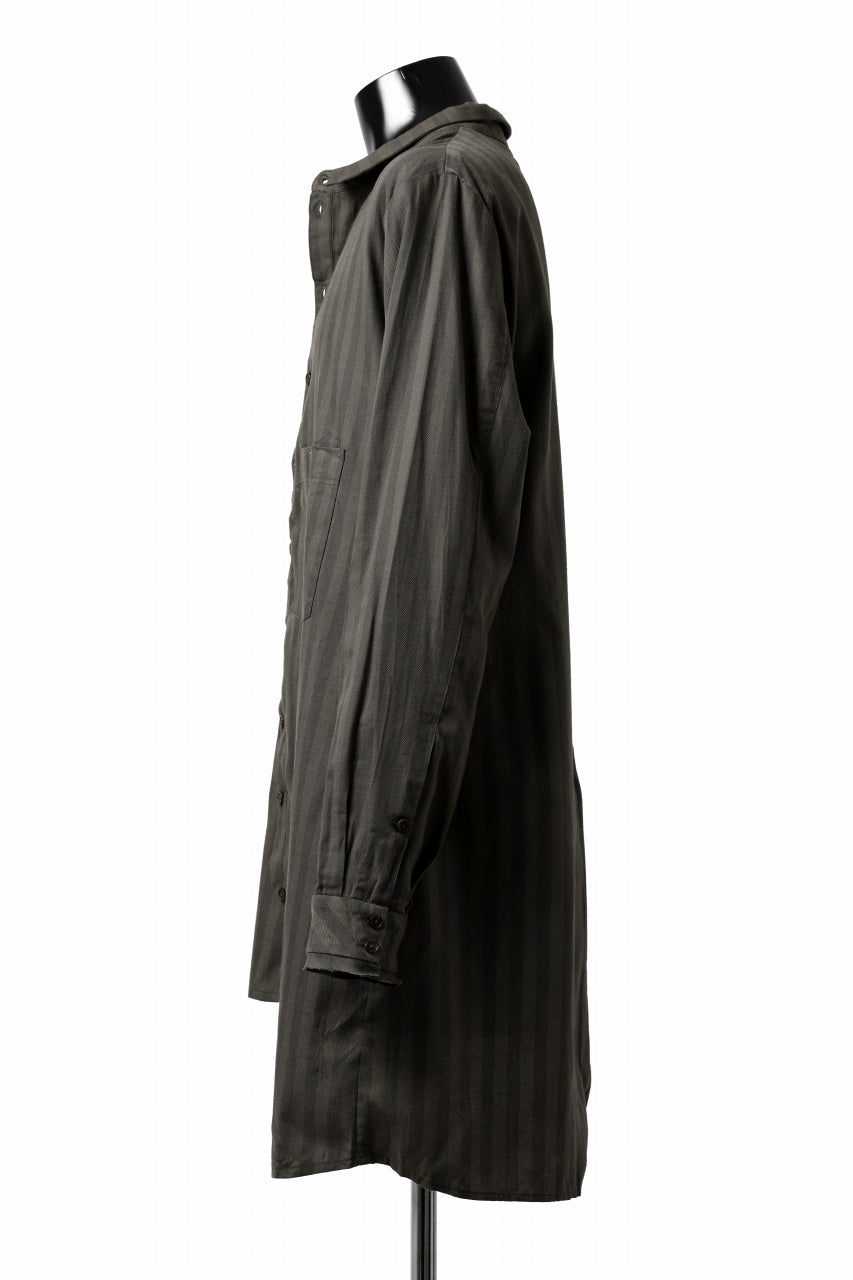 画像をギャラリービューアに読み込む, Aleksandr Manamis Asymmetric Striped Shirt (STRIPES)