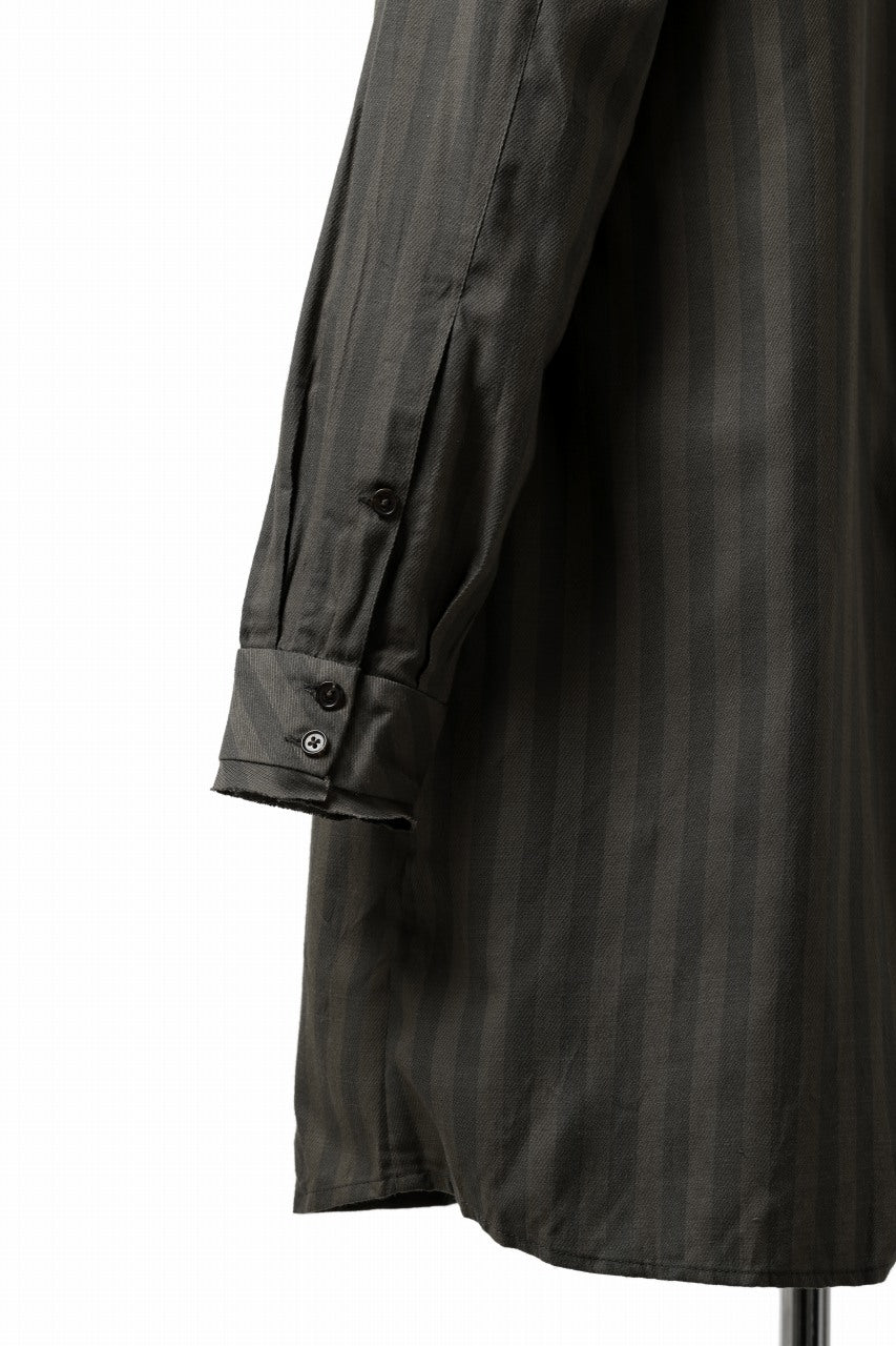 画像をギャラリービューアに読み込む, Aleksandr Manamis Asymmetric Striped Shirt (STRIPES)