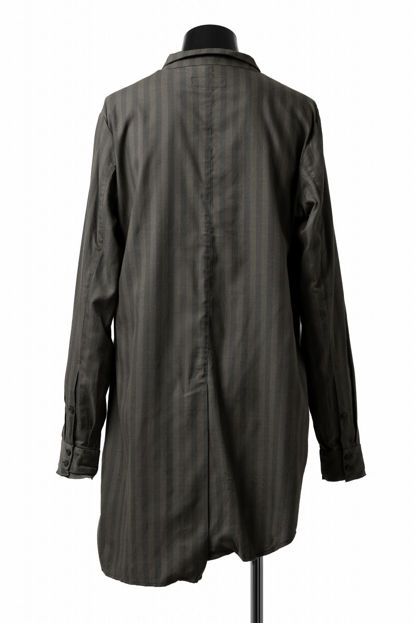 画像をギャラリービューアに読み込む, Aleksandr Manamis Asymmetric Striped Shirt (STRIPES)