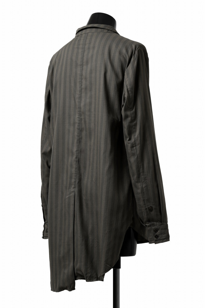 画像をギャラリービューアに読み込む, Aleksandr Manamis Asymmetric Striped Shirt (STRIPES)