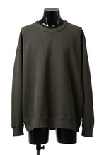 画像をギャラリービューアに読み込む, Ten c COTTON JERSEY SWEAT SHIRT / GARMENT DYED (DARK OLIVE)