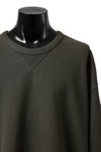 画像をギャラリービューアに読み込む, Ten c COTTON JERSEY SWEAT SHIRT / GARMENT DYED (DARK OLIVE)