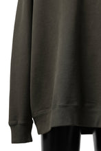画像をギャラリービューアに読み込む, Ten c COTTON JERSEY SWEAT SHIRT / GARMENT DYED (DARK OLIVE)