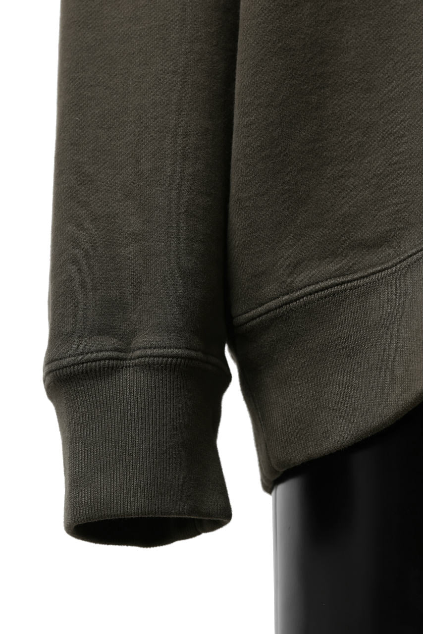 画像をギャラリービューアに読み込む, Ten c COTTON JERSEY SWEAT SHIRT / GARMENT DYED (DARK OLIVE)
