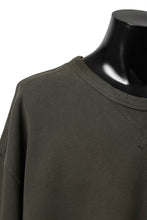 画像をギャラリービューアに読み込む, Ten c COTTON JERSEY SWEAT SHIRT / GARMENT DYED (DARK OLIVE)