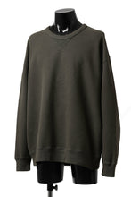 画像をギャラリービューアに読み込む, Ten c COTTON JERSEY SWEAT SHIRT / GARMENT DYED (DARK OLIVE)