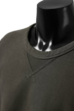 画像をギャラリービューアに読み込む, Ten c COTTON JERSEY SWEAT SHIRT / GARMENT DYED (DARK OLIVE)